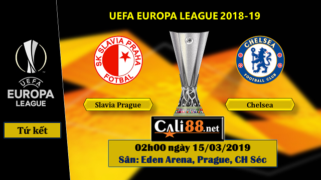 Soi kèo Slavia Praha vs Chelsea, 02h00 ngày 12/04: Europa League 18/19