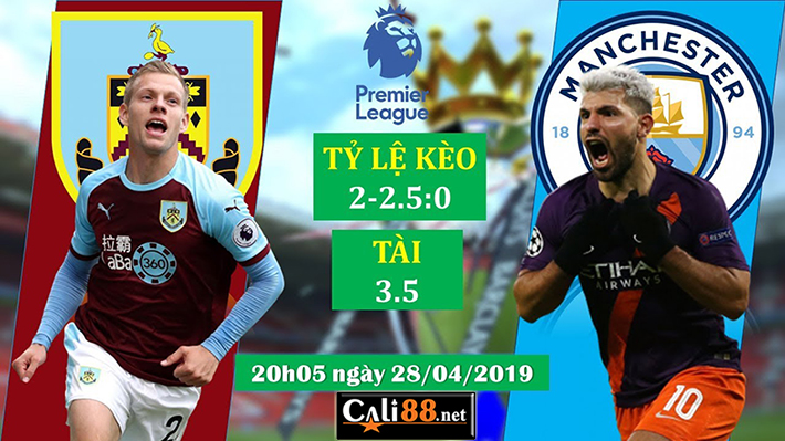 Soi kèo Burnley vs Man City, 20h05 ngày 28/04: Premier League 18/19