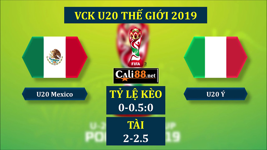 Soi kèo U20 Mexico vs U20 Italia, 23h00 ngày 23/5: U20 World Cup 2019