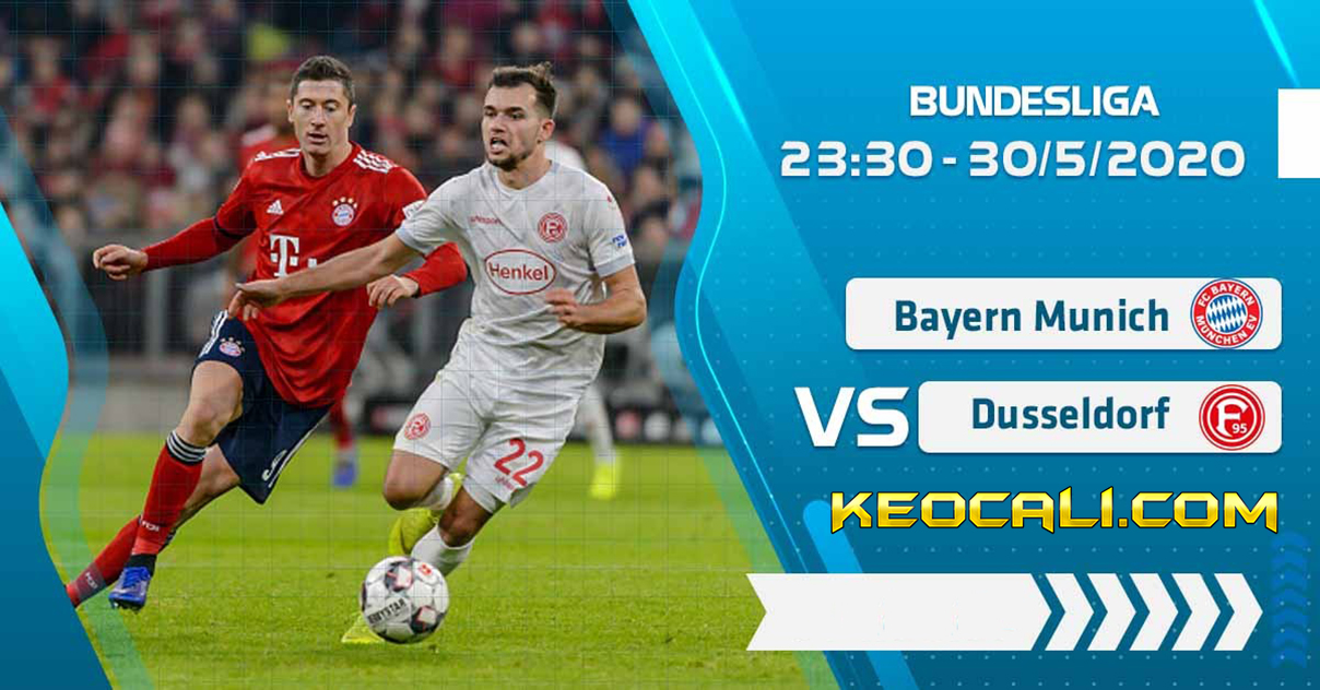 Soi kèo Bayern Munich vs Dusseldorf, 23h30 ngày 30/5/2020 – Bundesliga